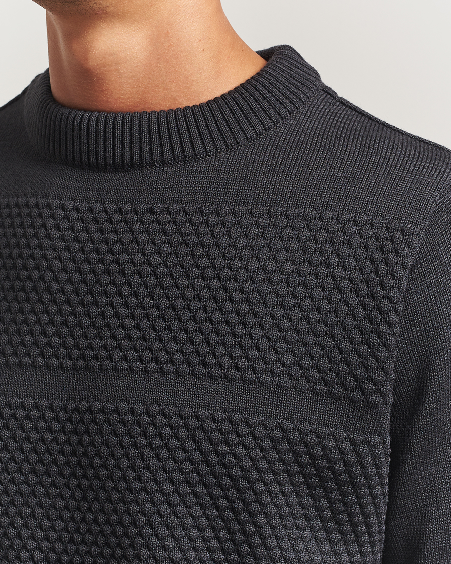 Uomini | Maglieria | S.N.S. Herning | Fisherman Wool Crew Neck Molten Grey
