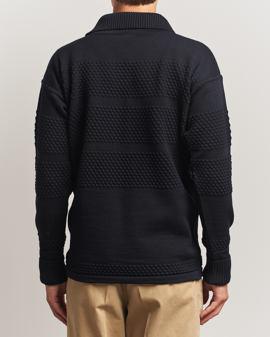Uomini | Maglieria | S.N.S. Herning | Fisherman Short Zip Navy Blue