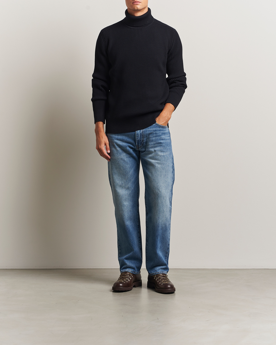 Uomini | Maglieria | S.N.S. Herning | Fender Wool Rollneck Navy