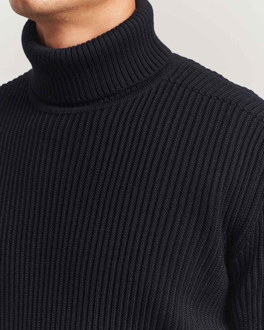 Uomini | Maglieria | S.N.S. Herning | Fender Wool Rollneck Navy