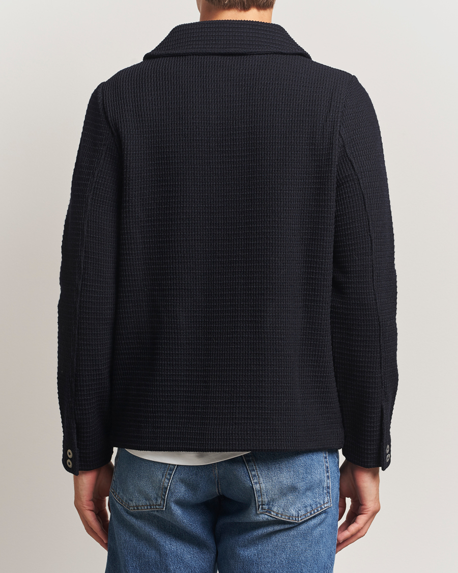 Uomini | Maglieria | S.N.S. Herning | Wool Chore Jacket Navy