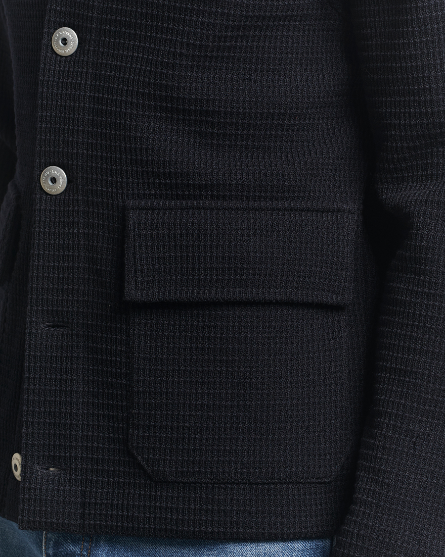 Uomini | Maglieria | S.N.S. Herning | Wool Chore Jacket Navy