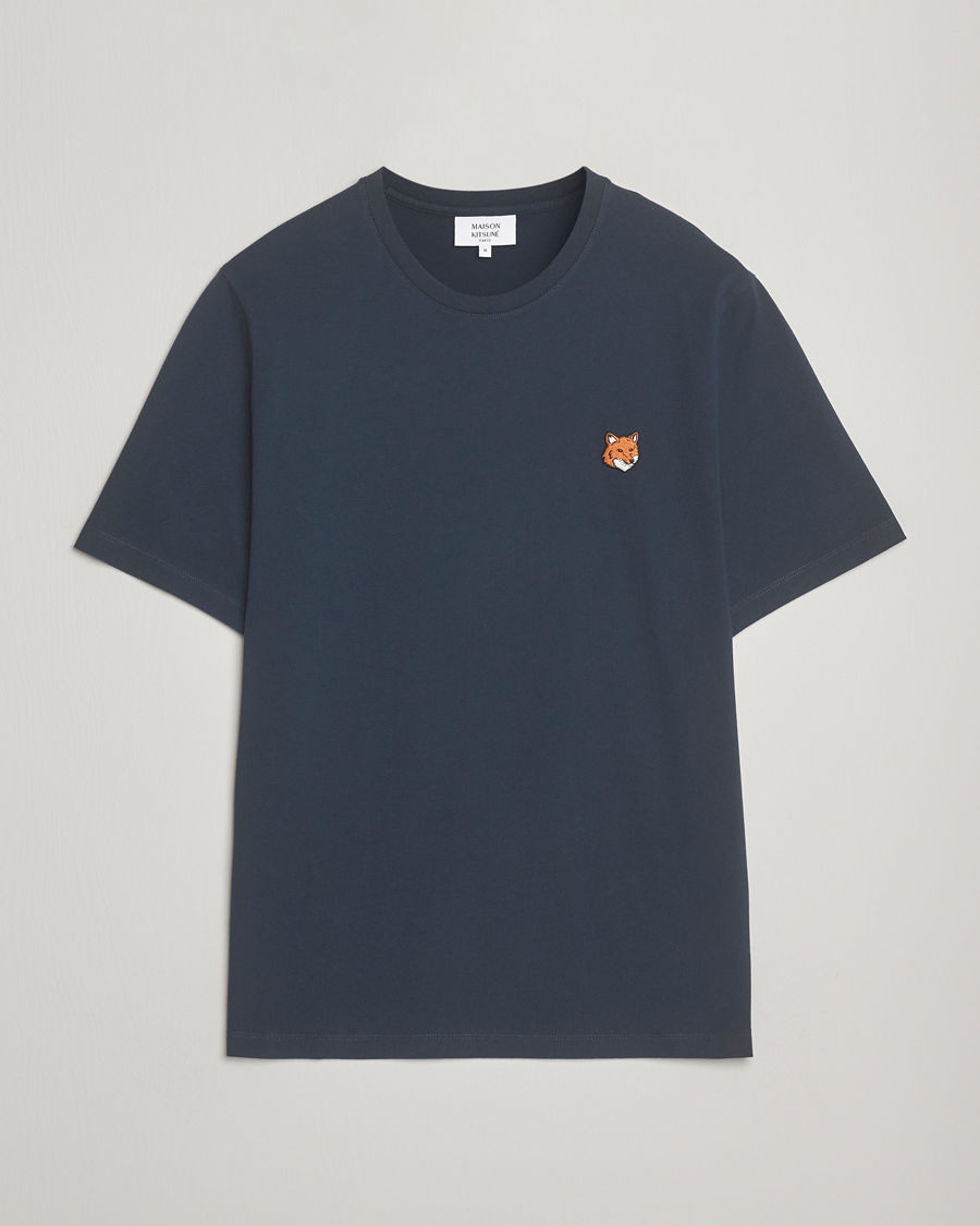 Uomini | T-shirt | Maison Kitsuné | Fox Head T-Shirt Classic Navy