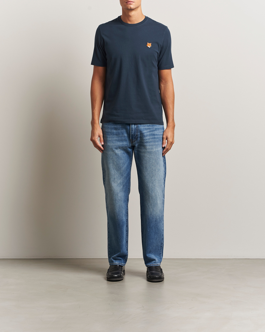 Uomini | T-shirt | Maison Kitsuné | Fox Head T-Shirt Classic Navy