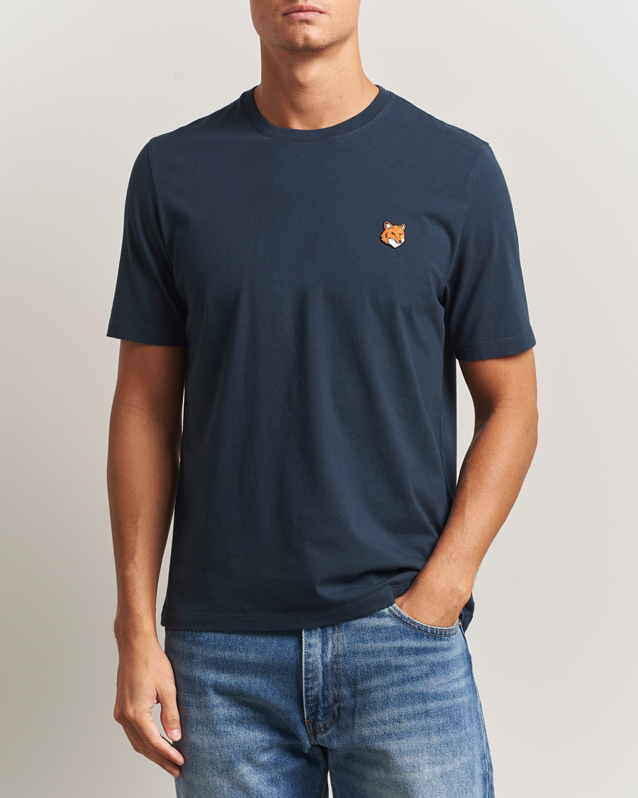 Uomini | T-shirt | Maison Kitsuné | Fox Head T-Shirt Classic Navy