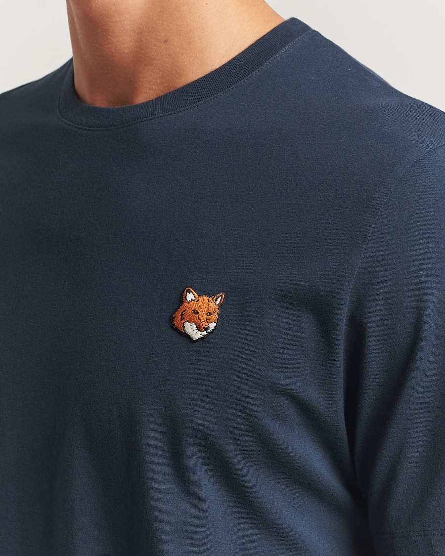 Uomini | T-shirt | Maison Kitsuné | Fox Head T-Shirt Classic Navy