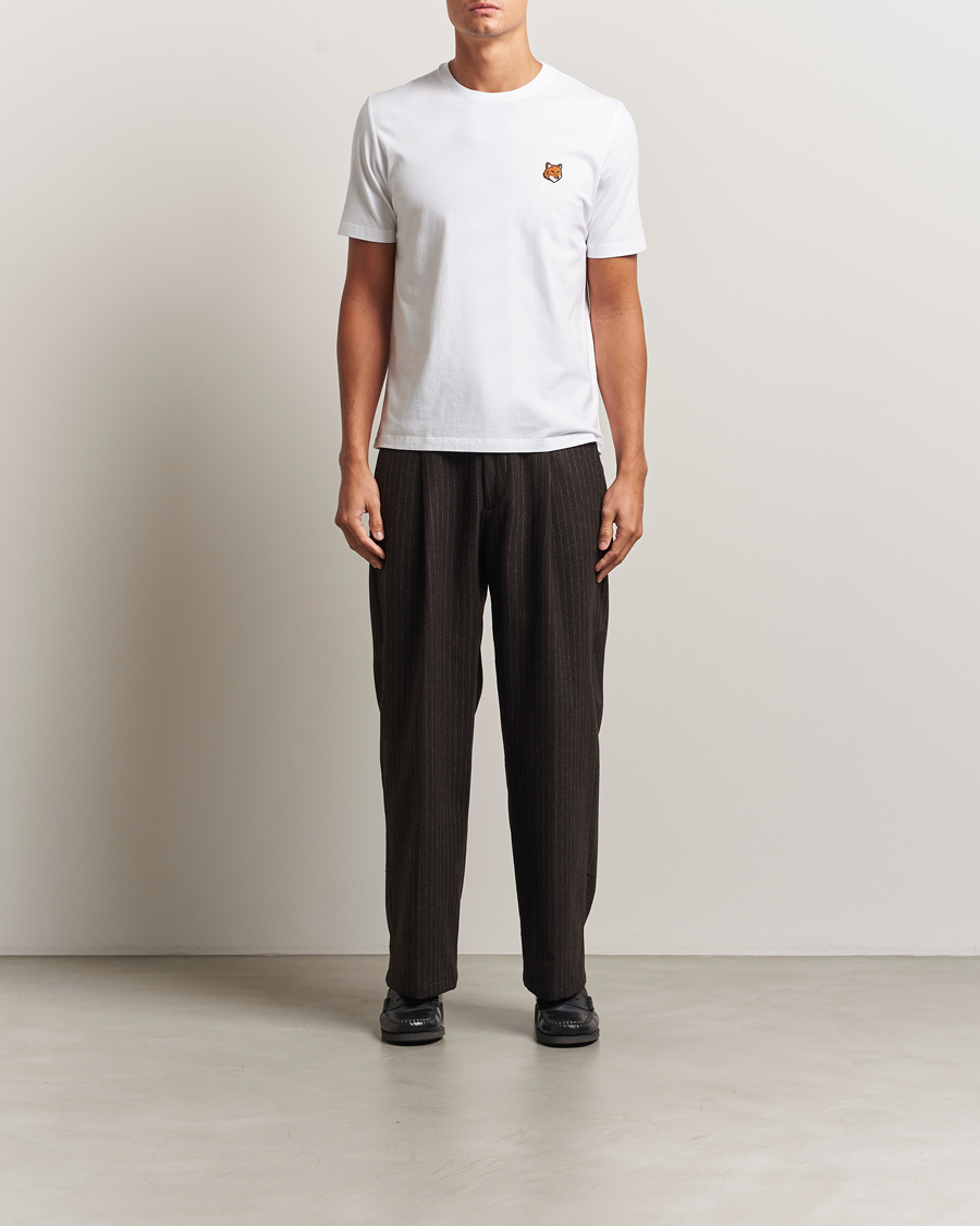 Uomini | T-shirt | Maison Kitsuné | Fox Head T-Shirt White