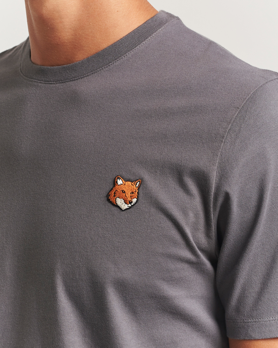 Uomini | T-shirt | Maison Kitsuné | Fox Head T-Shirt Charcoal