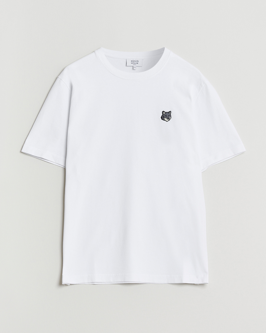 Uomini | T-shirt | Maison Kitsuné | Grey Fox Head T-Shirt White