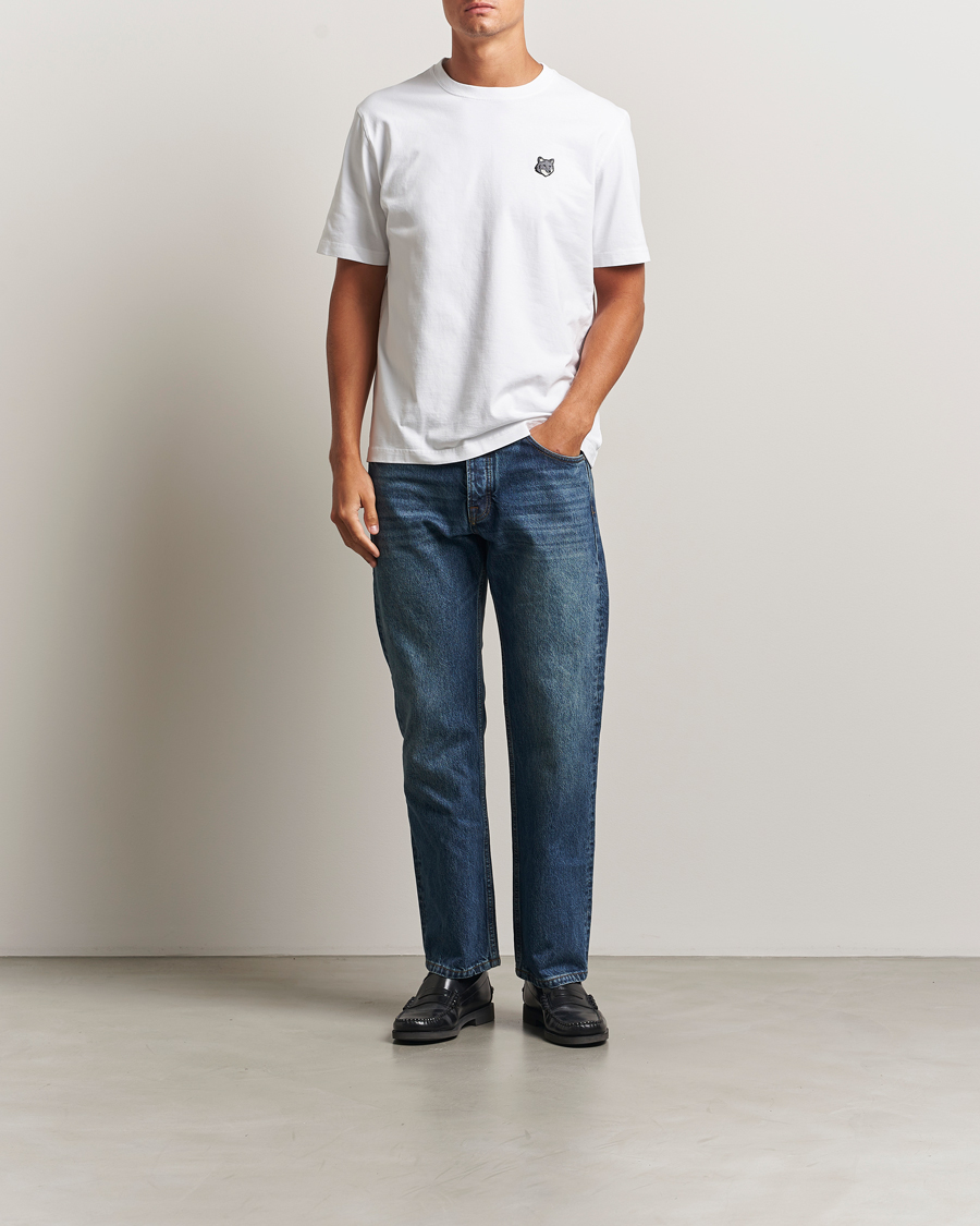 Uomini | T-shirt | Maison Kitsuné | Grey Fox Head T-Shirt White