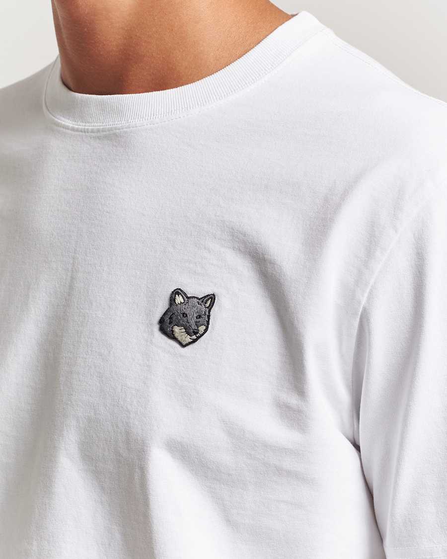 Uomini | T-shirt | Maison Kitsuné | Grey Fox Head T-Shirt White