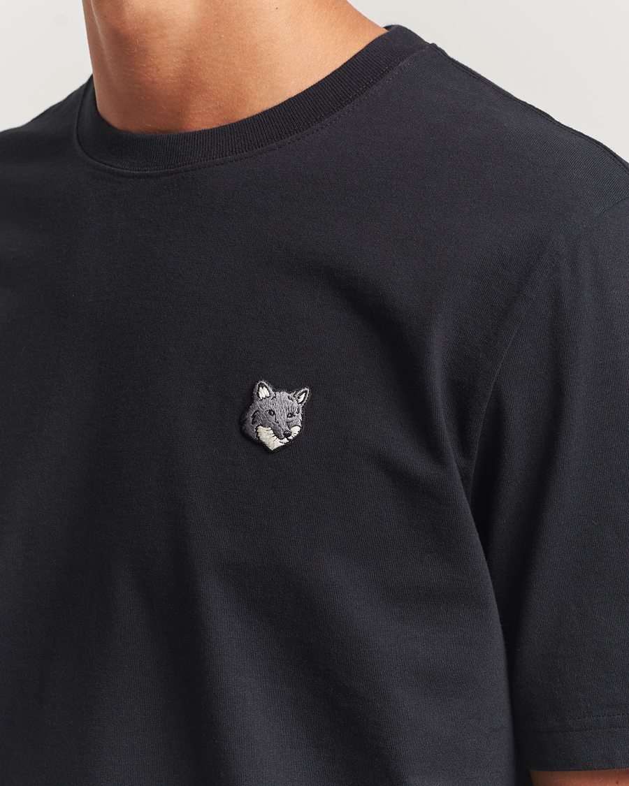 Uomini | T-shirt | Maison Kitsuné | Grey Fox Head T-Shirt Black