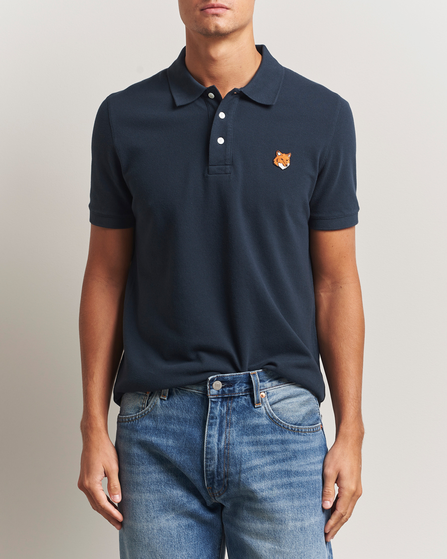 Uomini | Polo | Maison Kitsuné | Fox Head Polo Classic Navy
