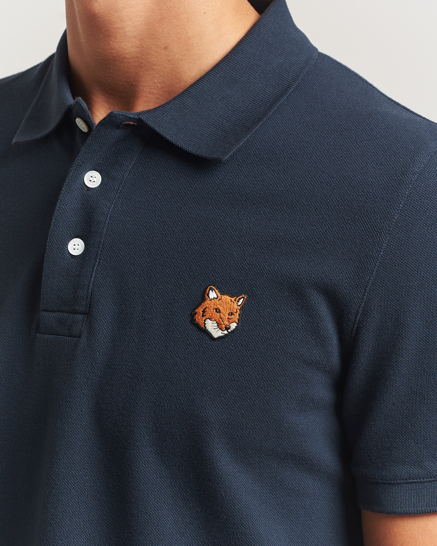 Uomini | Polo | Maison Kitsuné | Fox Head Polo Classic Navy
