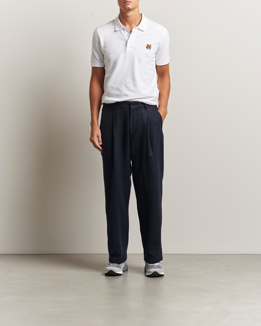 Uomini | Polo | Maison Kitsuné | Fox Head Polo White