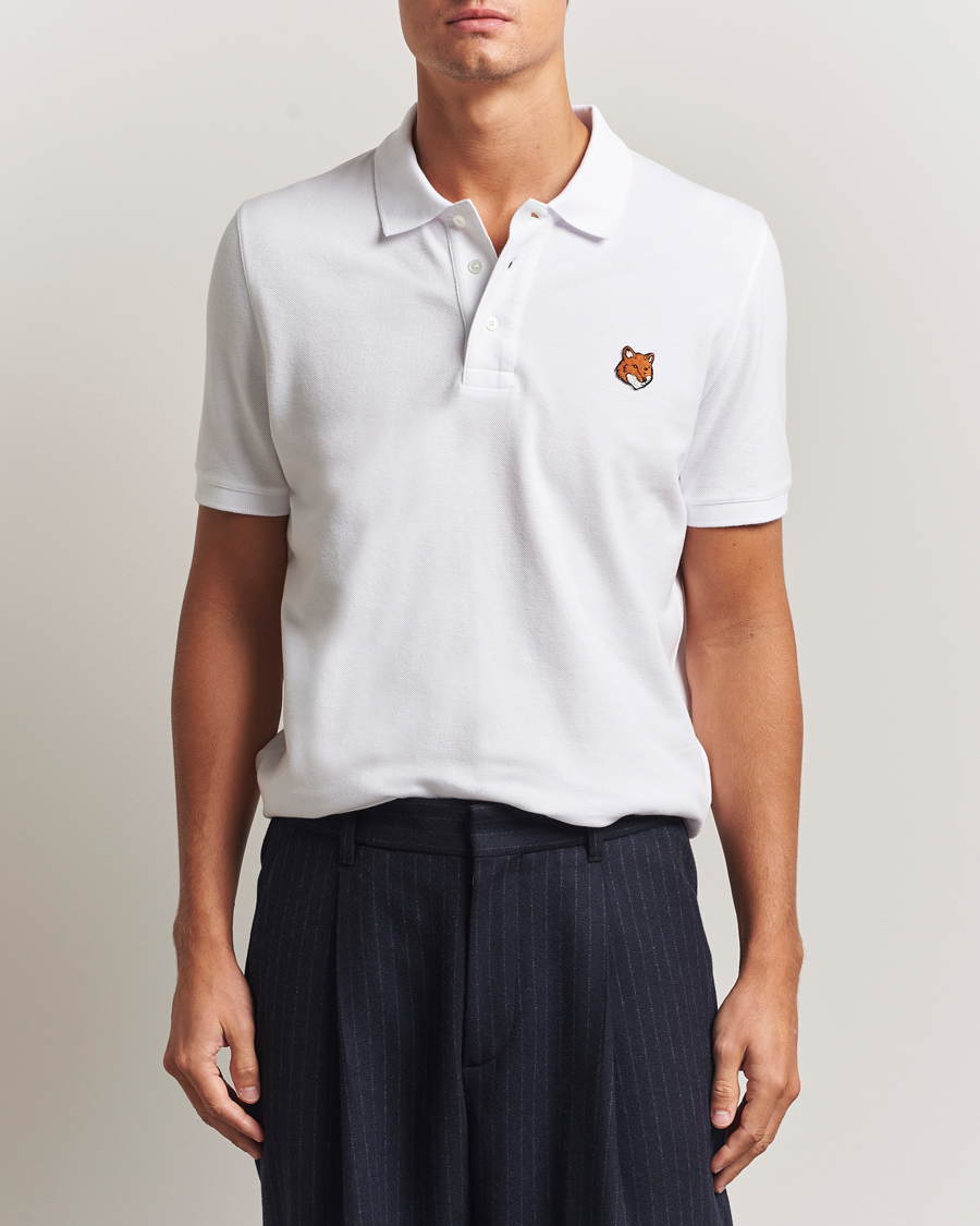 Uomini | Polo | Maison Kitsuné | Fox Head Polo White