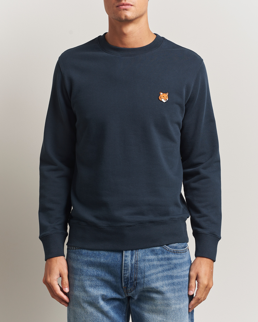 Uomini | Maglieria | Maison Kitsuné | Fox Head Sweatshirt Classic Navy