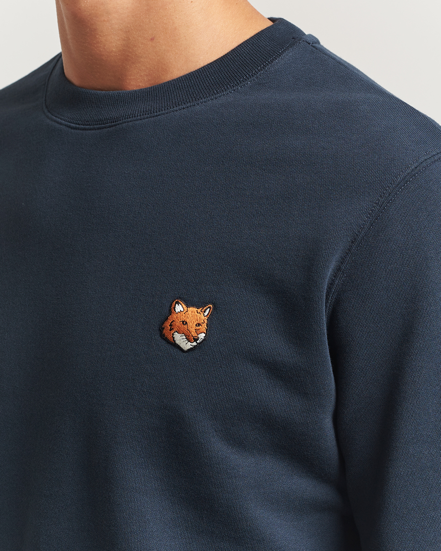 Uomini | Maglieria | Maison Kitsuné | Fox Head Sweatshirt Classic Navy