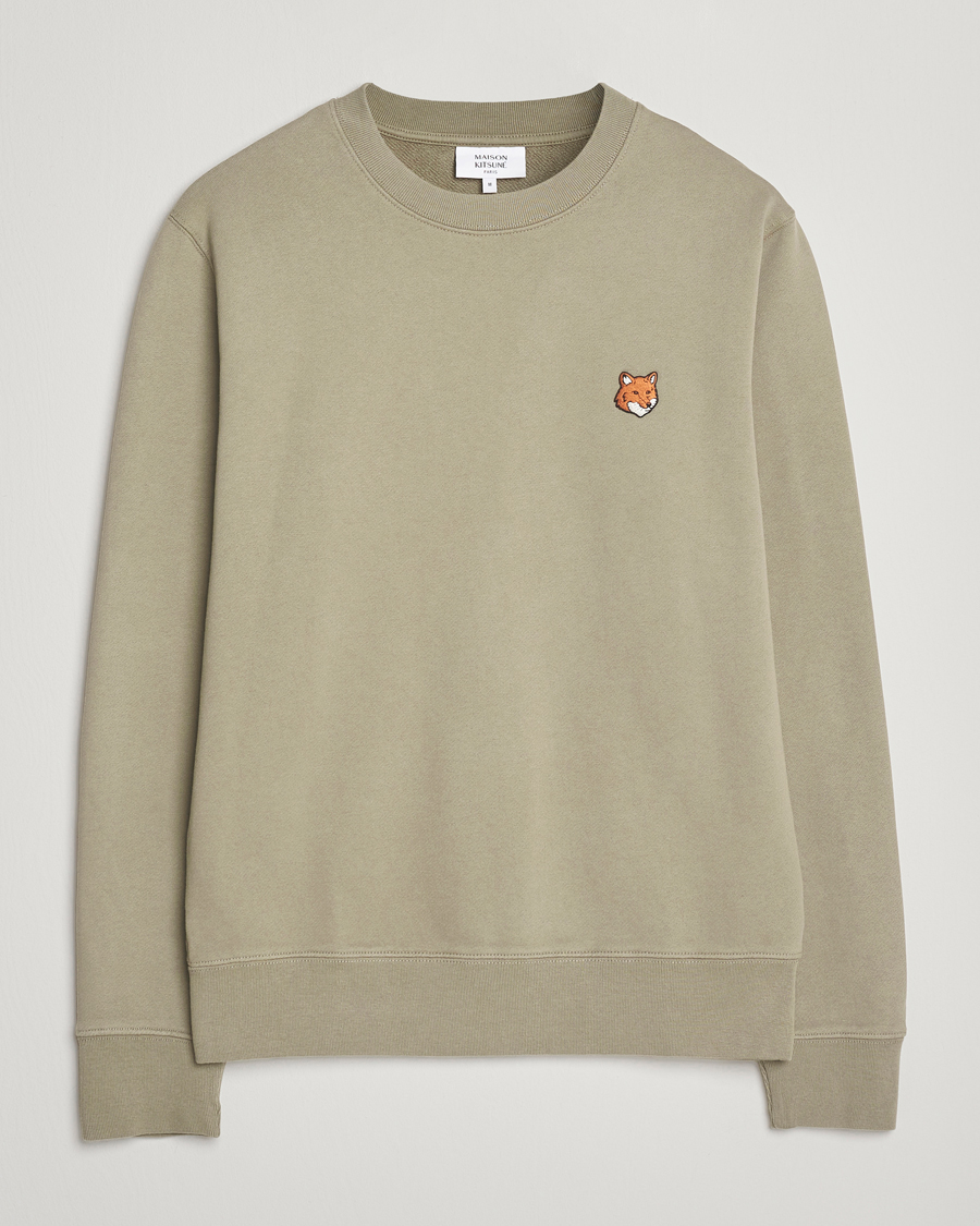 Uomini | Maglieria | Maison Kitsuné | Fox Head Sweatshirt Laurel Green