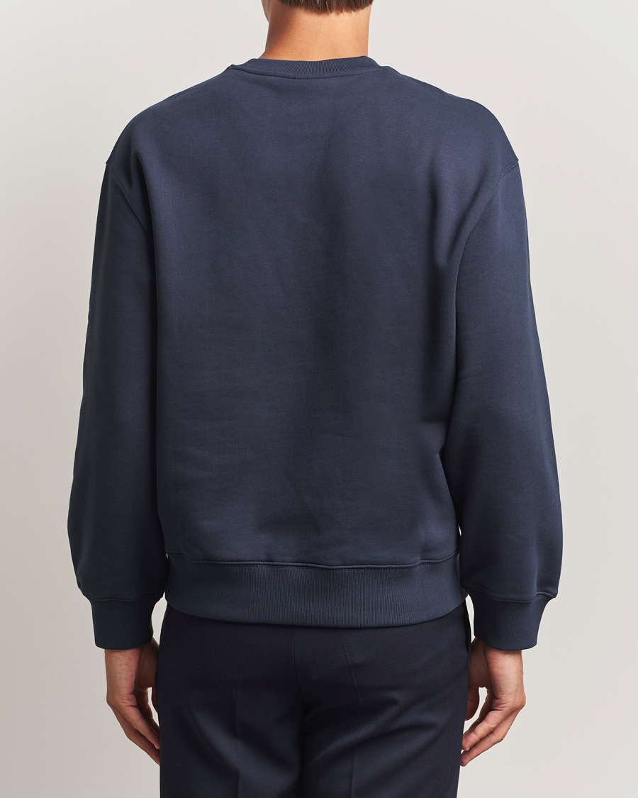 Uomini | Maglieria | Maison Kitsuné | Grey Fox Head Sweatshirt Classic Navy