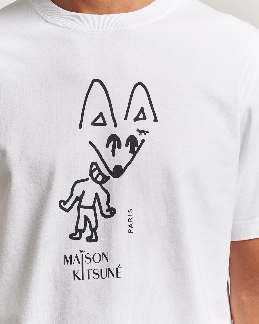 Uomini | T-shirt | Maison Kitsuné | Party Fox T-Shirt White