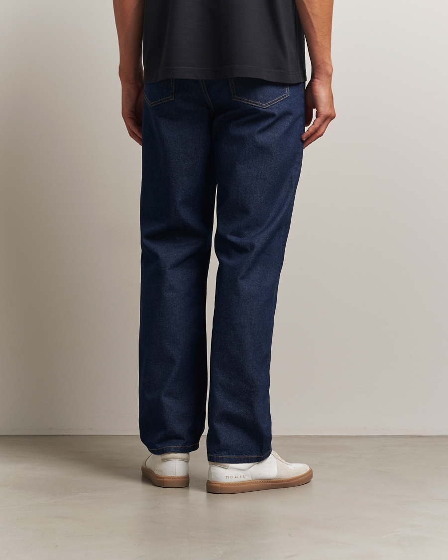 Uomini | Jeans | Maison Kitsuné | Straight Fit Japanese Denim Jeans Indigo