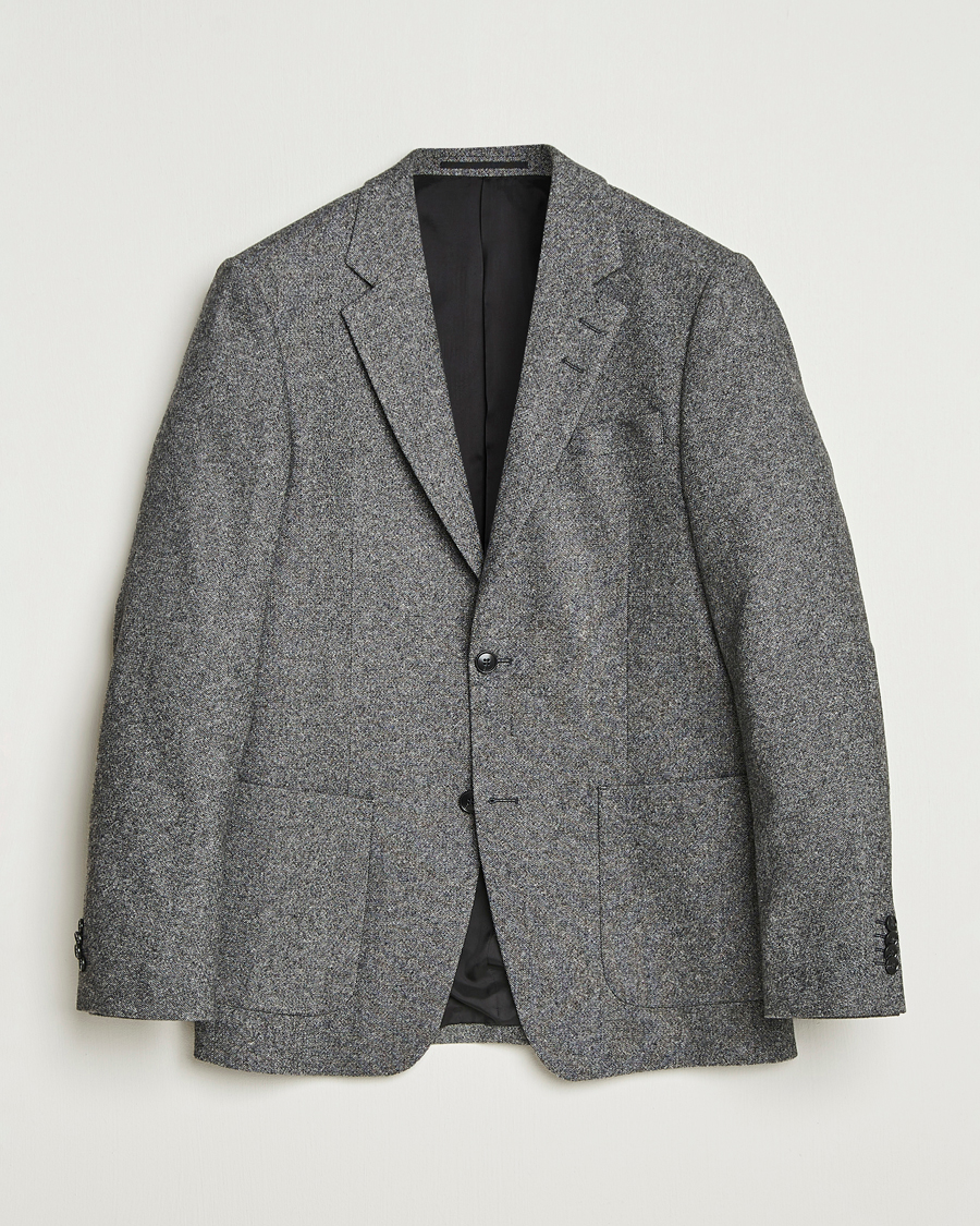 Uomini | Blazers | Tiger of Sweden | Justin Brushed Wool Blazer Black