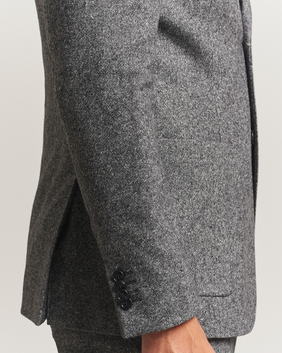 Uomini | Blazers | Tiger of Sweden | Justin Brushed Wool Blazer Black