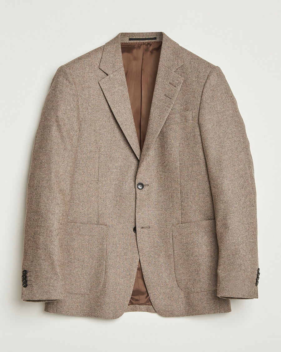 Uomini | Blazers | Tiger of Sweden | Justin Brushed Wool Blazer Burlywood