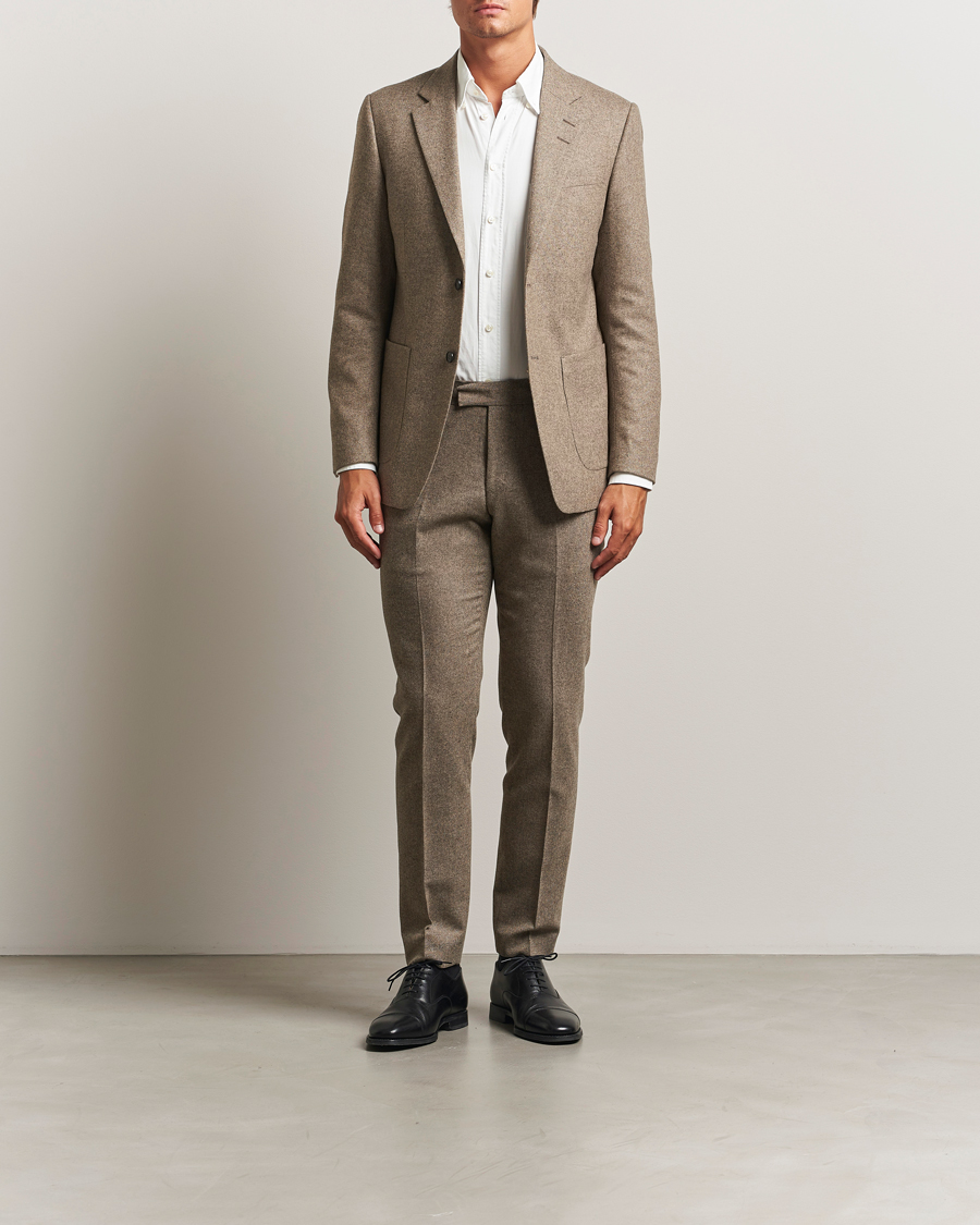 Uomini | Blazers | Tiger of Sweden | Justin Brushed Wool Blazer Burlywood