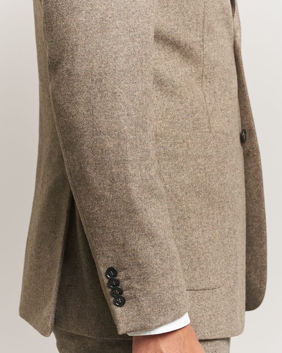 Uomini | Blazers | Tiger of Sweden | Justin Brushed Wool Blazer Burlywood