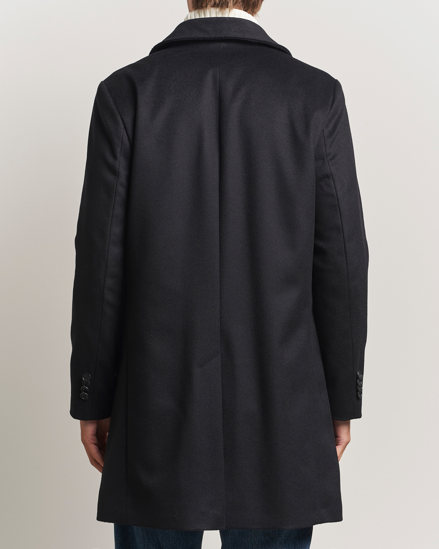 Uomini | Giacche | Tiger of Sweden | Aleric Wool/Cashmere Stand Up Coat Black
