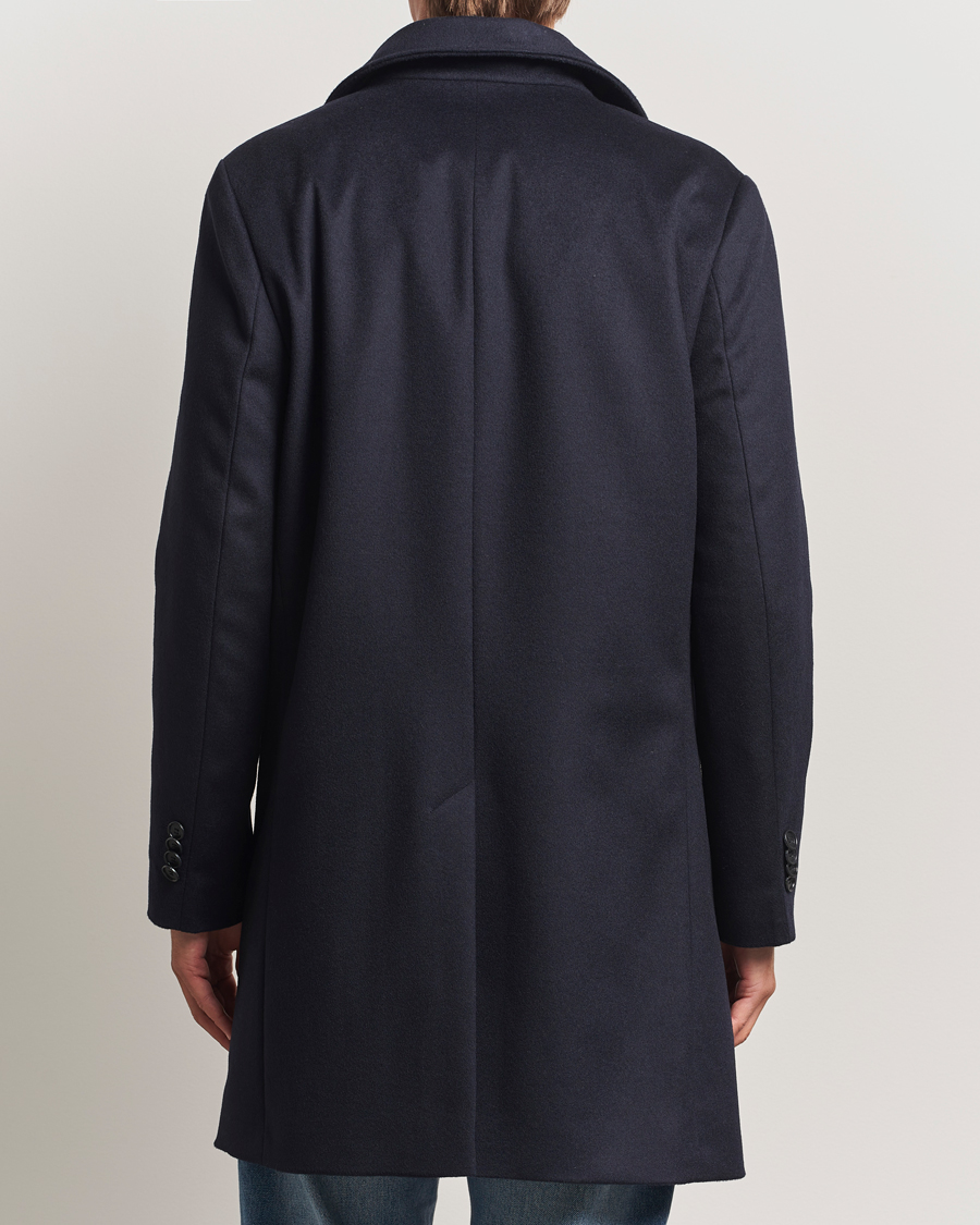 Uomini | Giacche | Tiger of Sweden | Aleric Wool/Cashmere Stand Up Coat Light Ink