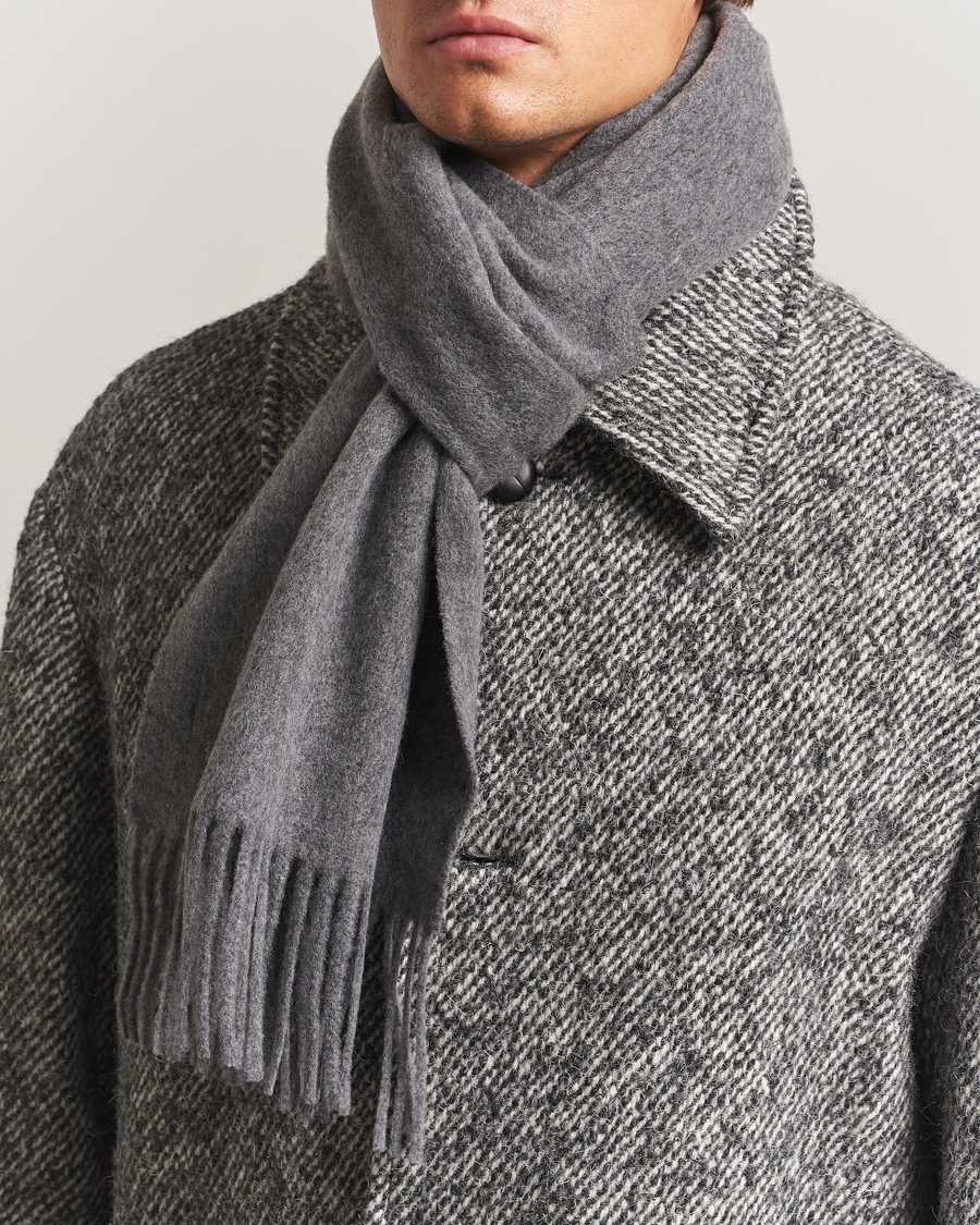 Uomini | Sciarpe | Tiger of Sweden | Sylan Wool Scarf Grey Melange