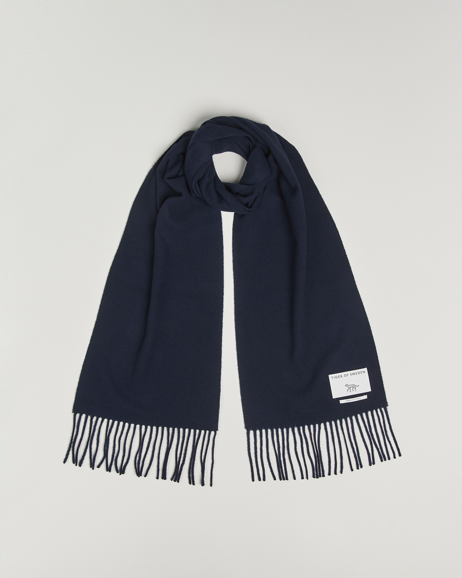 Uomini | Tiger of Sweden Sylan Wool Scarf Light Ink | Tiger of Sweden | Sylan Wool Scarf Light Ink