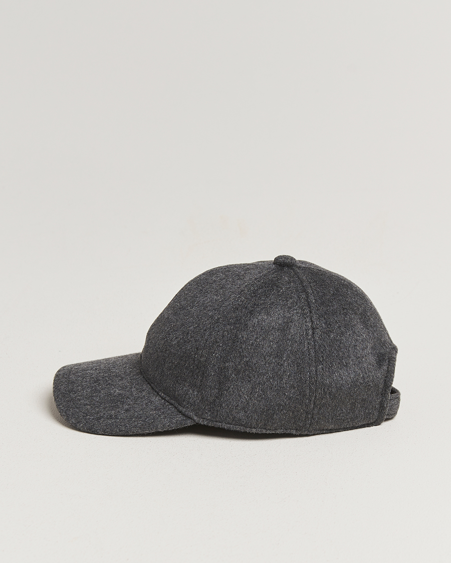 Uomini | Tiger of Sweden Hent Wool/Cashmere Cap Dark Grey Melange | Tiger of Sweden | Hent Wool/Cashmere Cap Dark Grey Melange