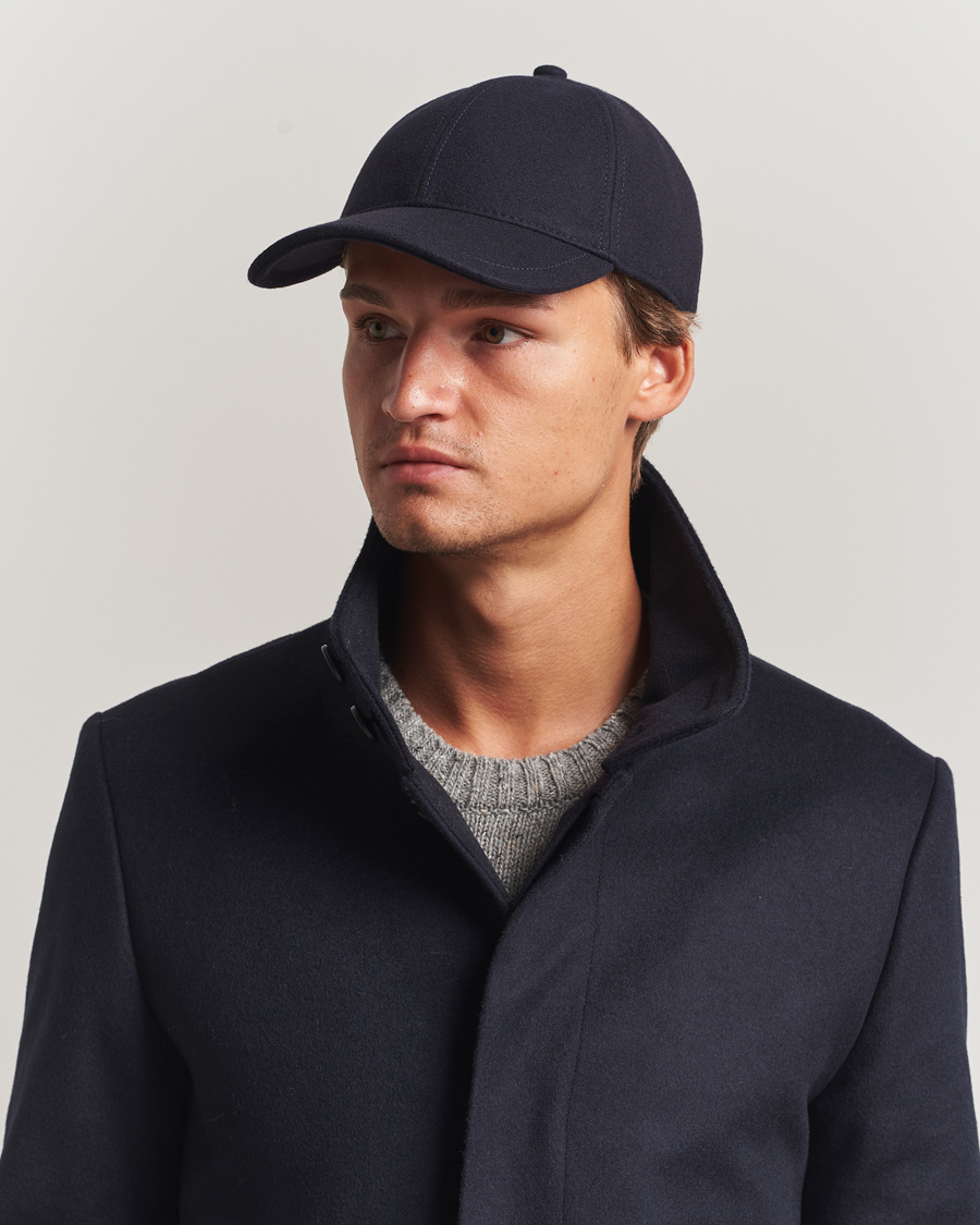 Uomini | Tiger of Sweden Hent Wool/Cashmere Cap Light Ink | Tiger of Sweden | Hent Wool/Cashmere Cap Light Ink