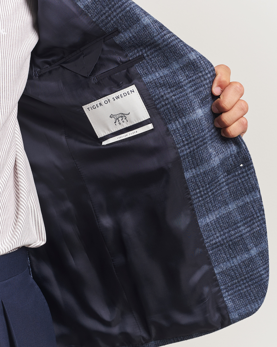 Uomini | Blazers | Tiger of Sweden | Easer Wool Checked Blazer Space View