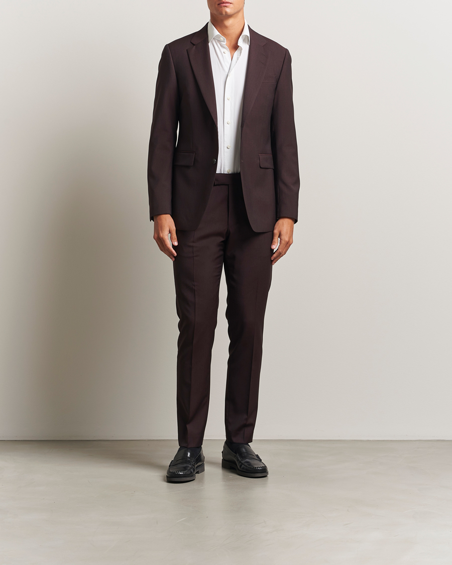 Uomini | Pantaloni | Tiger of Sweden | Tenuta Wool Suit Trousers Triumph Steel