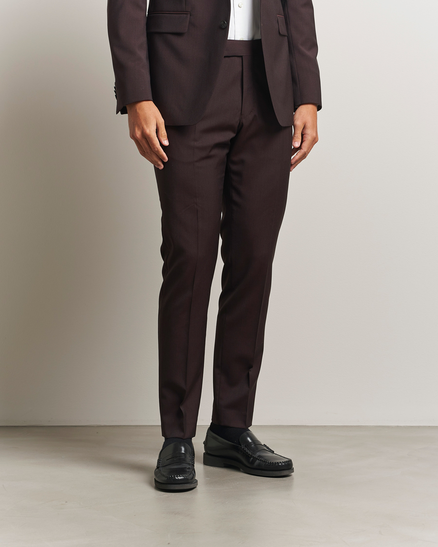Uomini | Pantaloni | Tiger of Sweden | Tenuta Wool Suit Trousers Triumph Steel