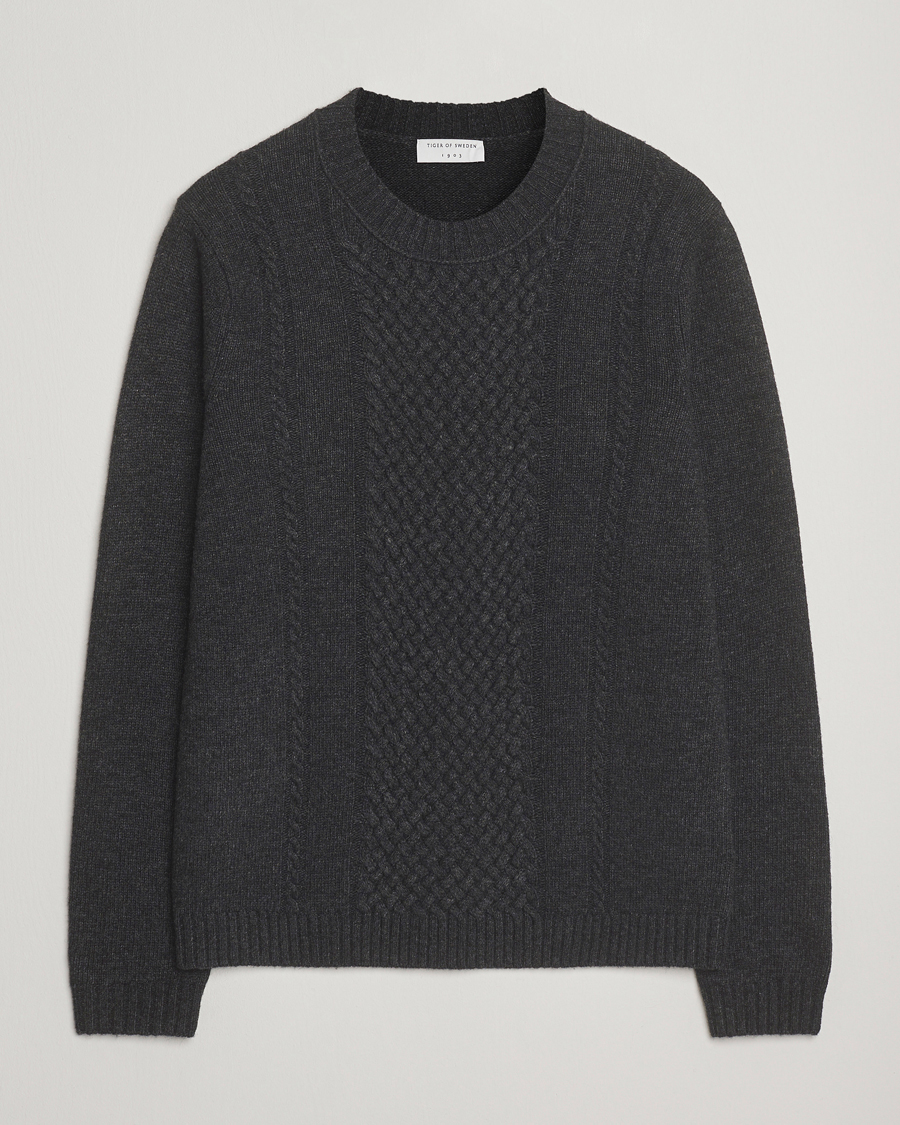Uomini | Maglieria | Tiger of Sweden | Harry Wool Knitted Sweater Phantom