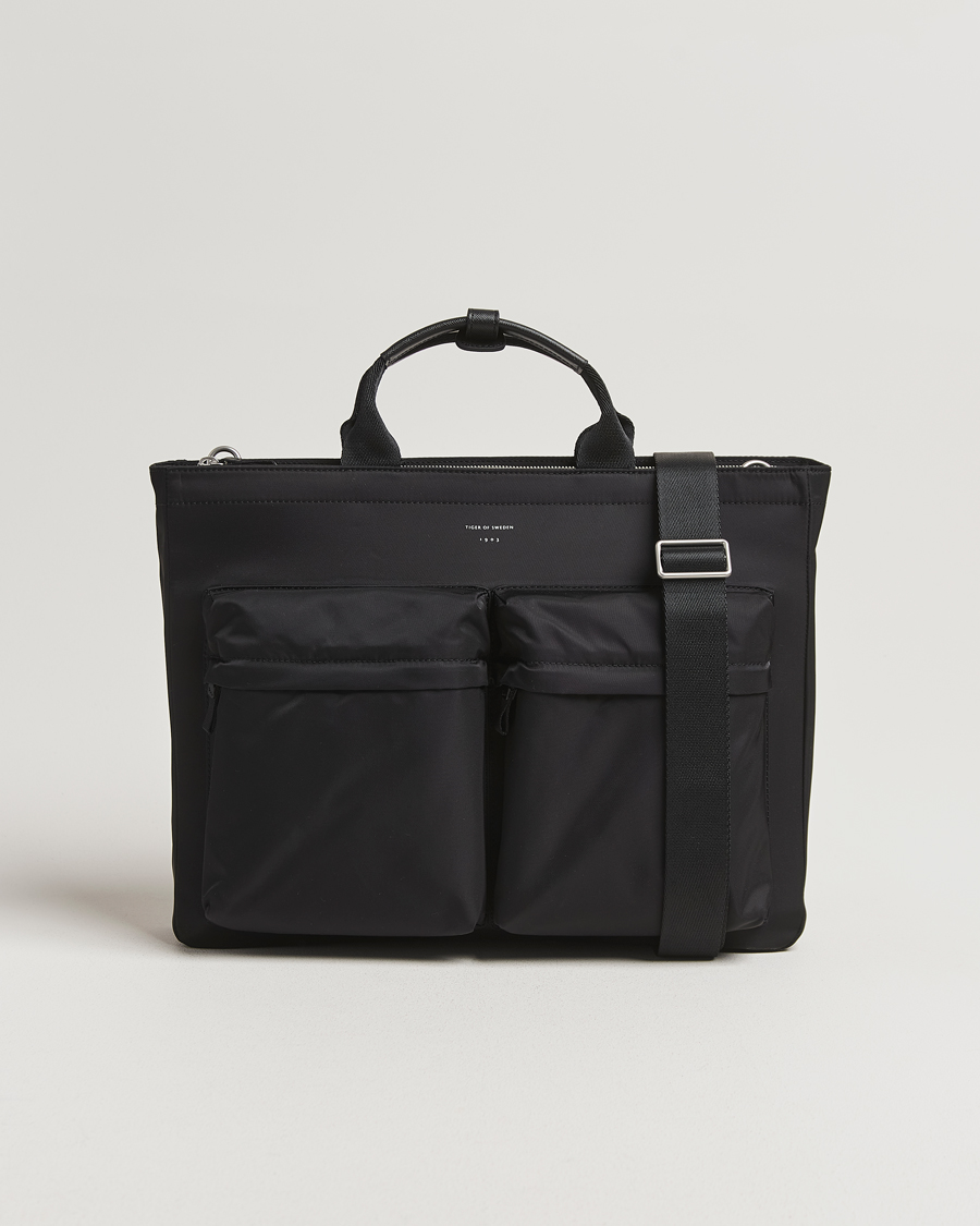 Uomini | Borse | Tiger of Sweden | Sonor Nylon Briefcase Black