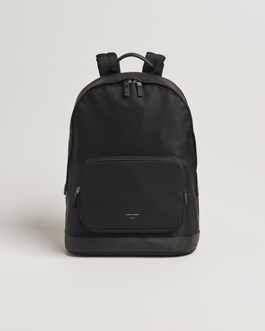 Uomini | Borse | Tiger of Sweden | Dorsu Nylon Backpack Black