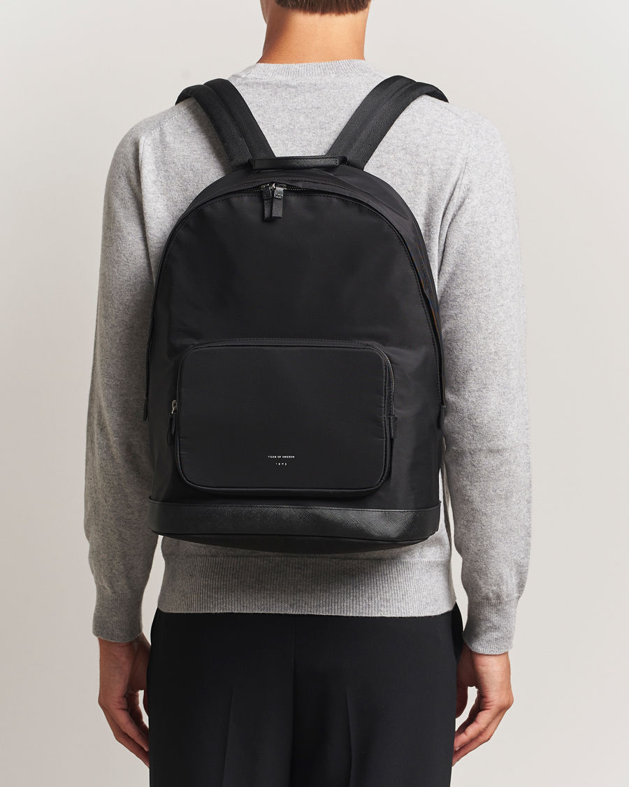 Uomini | Borse | Tiger of Sweden | Dorsu Nylon Backpack Black