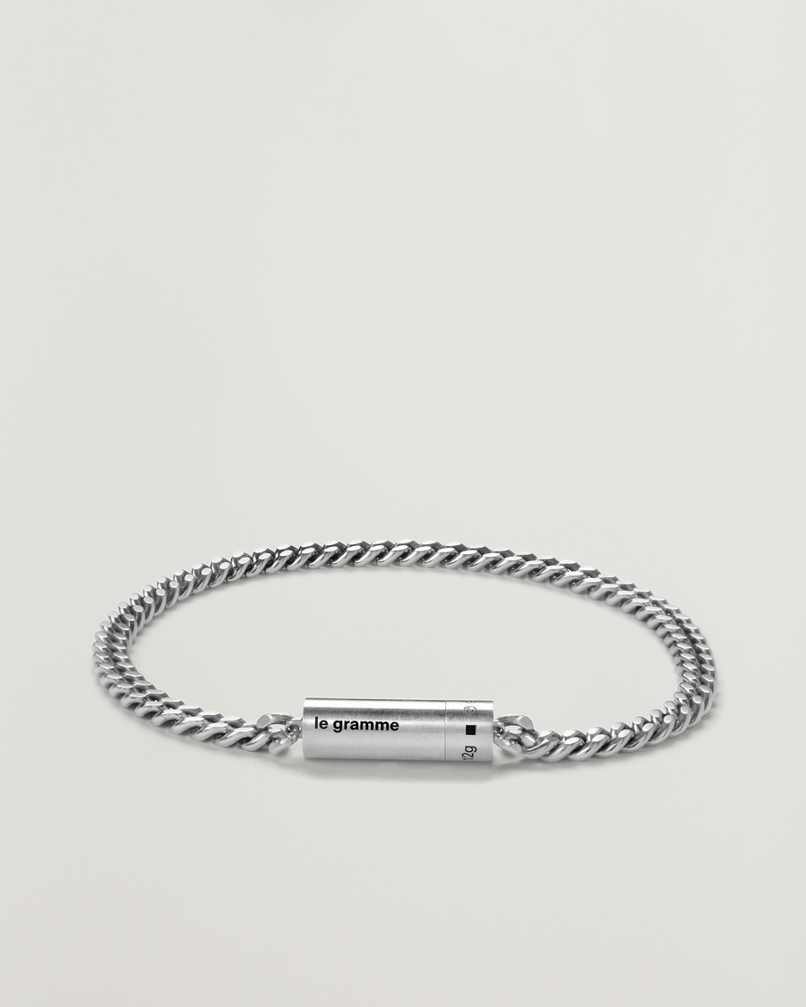 Uomini | Gioielli | LE GRAMME | Curb Chain Cable Bracelet Sterling Silver 12g