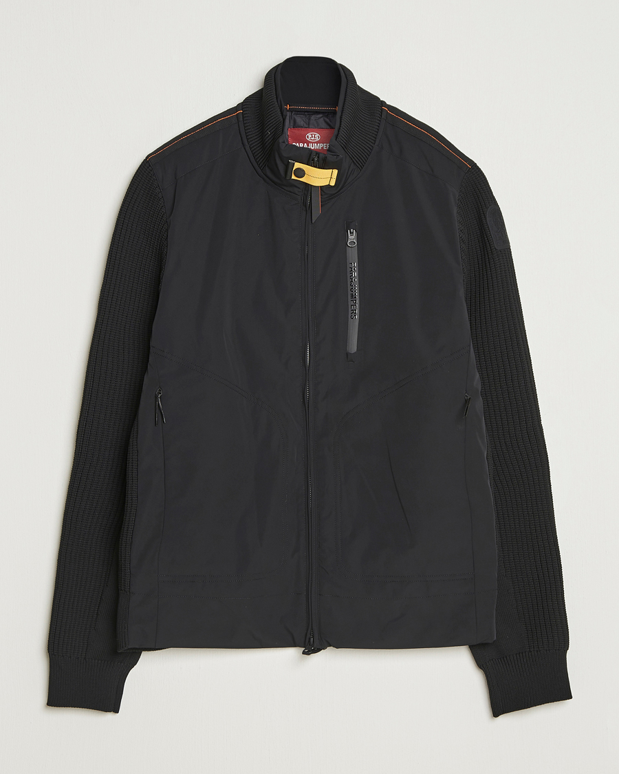 Uomini | Giacche | Parajumpers | Zorba Tech Knit Hybrid Jacket Black