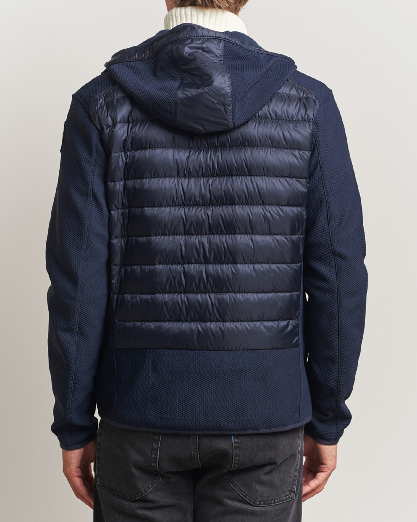 Uomini | Giacche | Parajumpers | Nolan Warm Up Hybrid Hooded Jacket Blue Navy