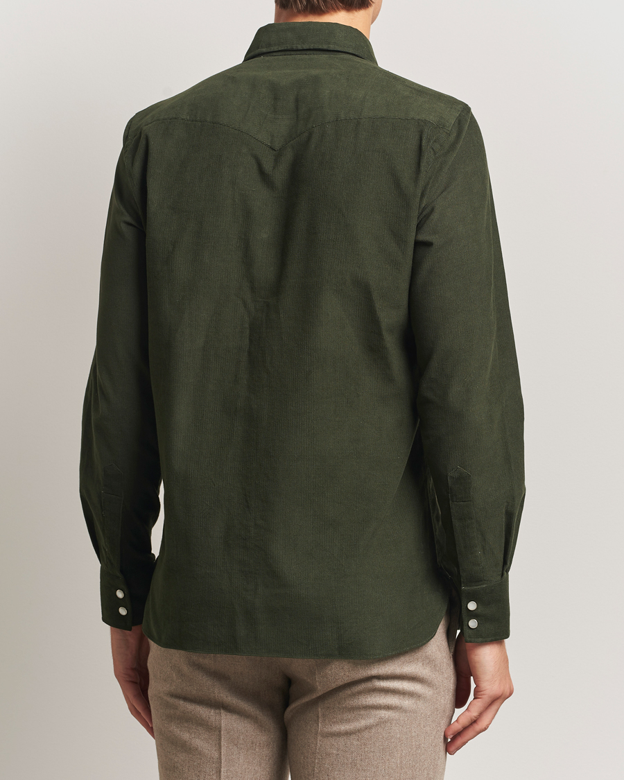 Uomini | Camicie | 100Hands | Western Cord Shirt Olive