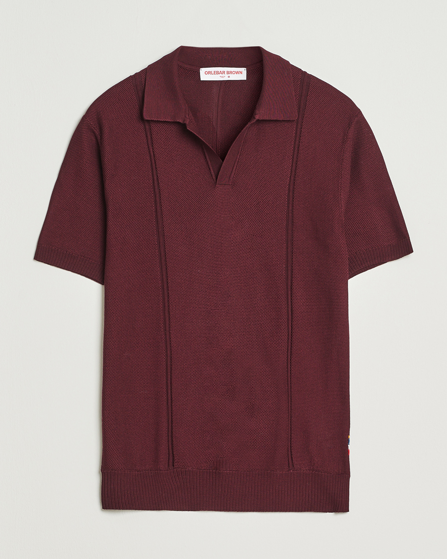 Uomini | Polo | Orlebar Brown | Horton Pique Texture Polo Damson