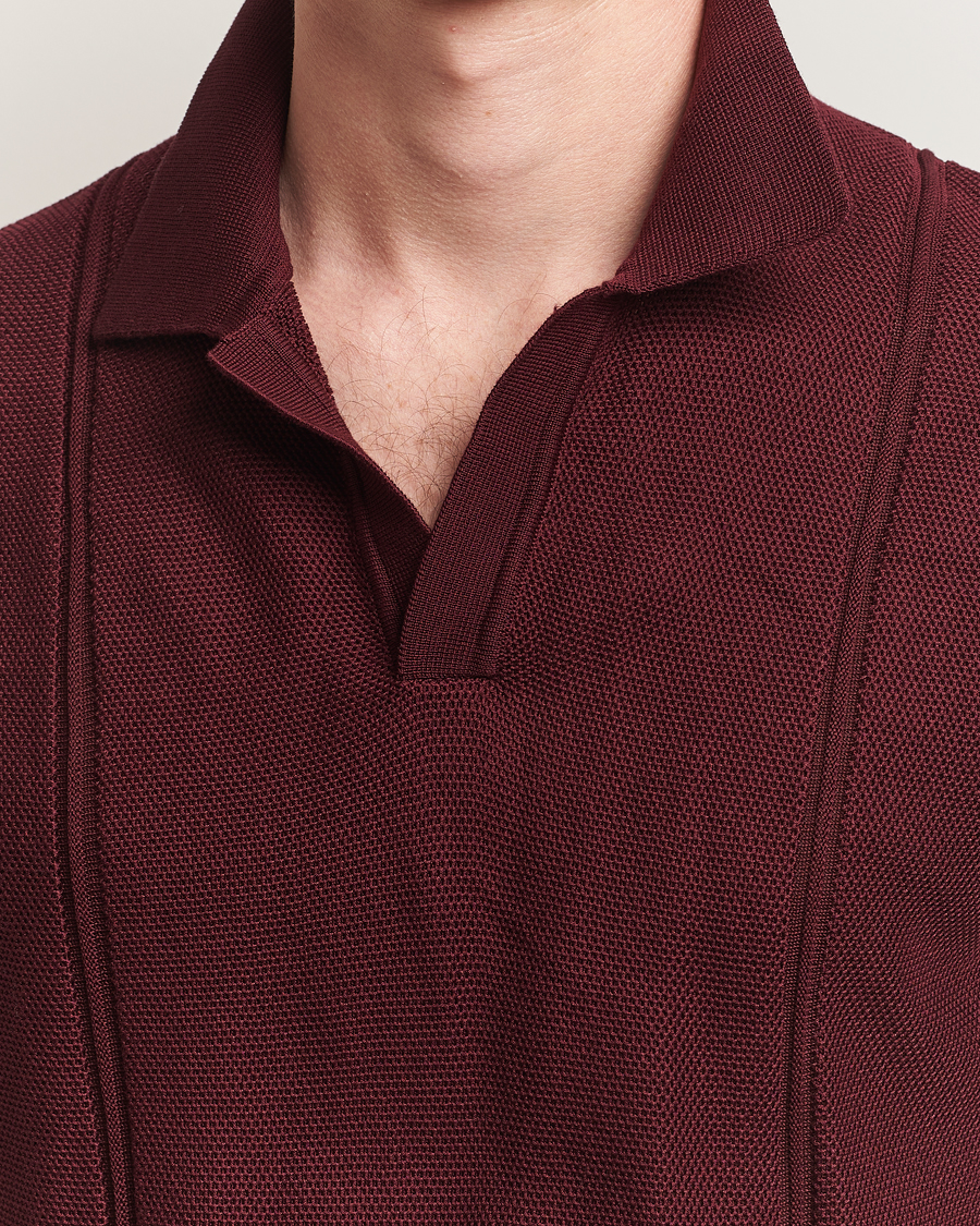 Uomini | Polo | Orlebar Brown | Horton Pique Texture Polo Damson
